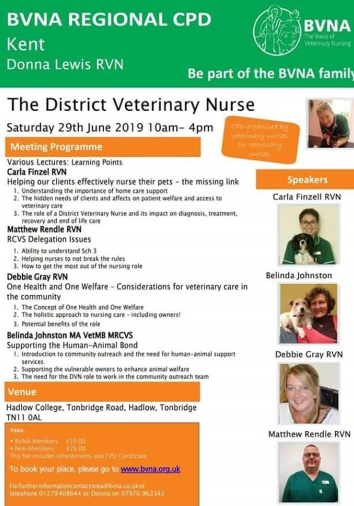 dvnhub The District Veterinary Nurse BVNA Regional CPD